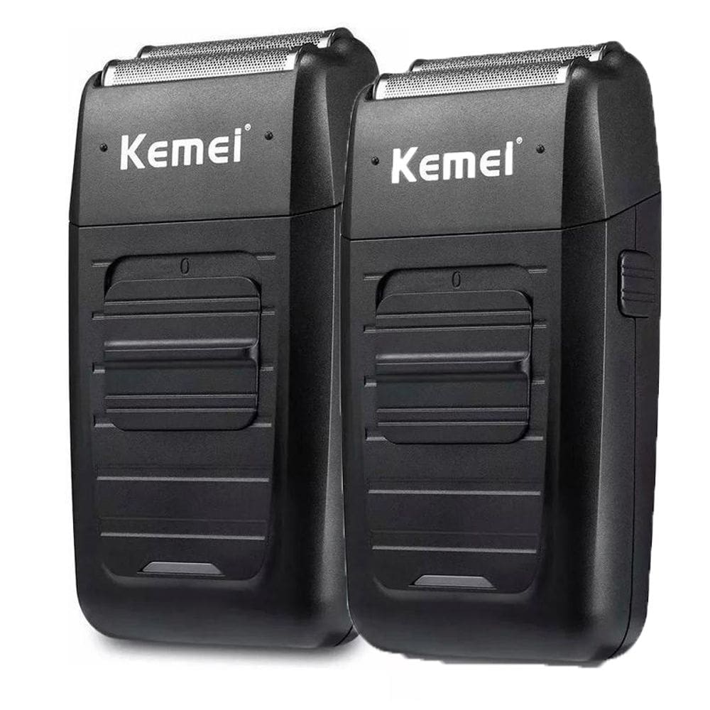 Kit 2 Un Maquina Acabamento Profissional Kemei Shaver Km 1102
