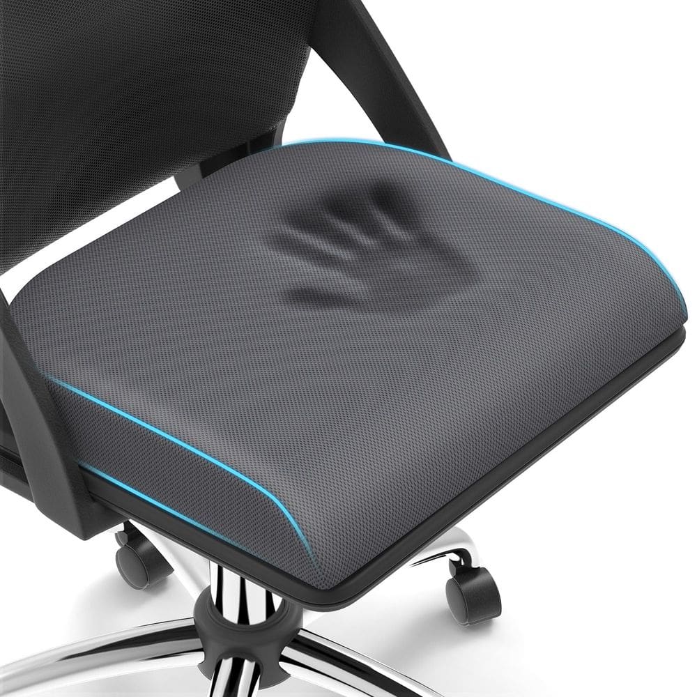 Almofada de assento TranquilRelax de espuma macia grande para cadeira de escritório