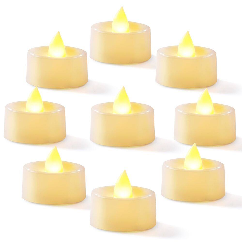 Velas LED sem chama para luzes de chá Homemory, pacote com 100
