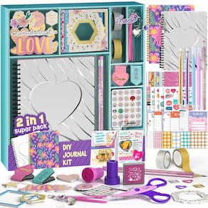 Kit de diário LAOESE, pacote com 2 unidades, para meninas de 8 a 12 anos, com mais de 150 unidades