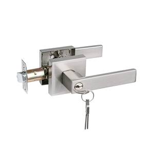 Fechadura de alavanca de entrada com chave NEWBANG para porta externa de níquel acetinado