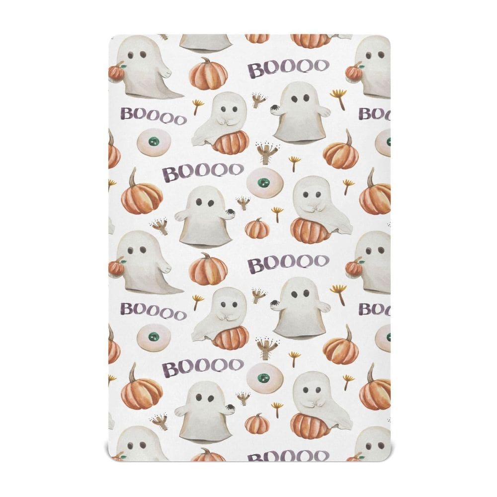 Lençóis de berço Mazeann Ghosts Pumpkins Halloween para bebê
