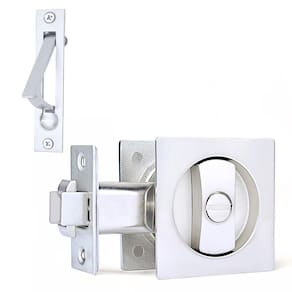 Fechadura de privacidade para portas de bolso Dontay Flush Handles em níquel escovado