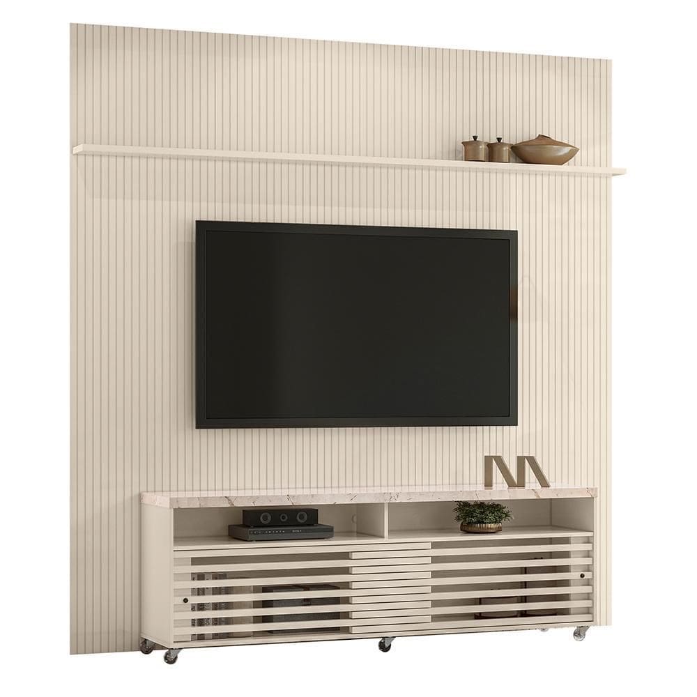 Rack Bancada com Painel New Prestige para TV até 75” - Madetec
