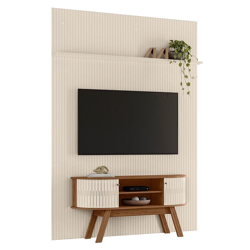 Rack Bancada com Painel Silverstone para TV até 75” - Madetec