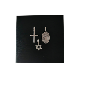 Kit Com Três Pingentes de Prata Leítima 925