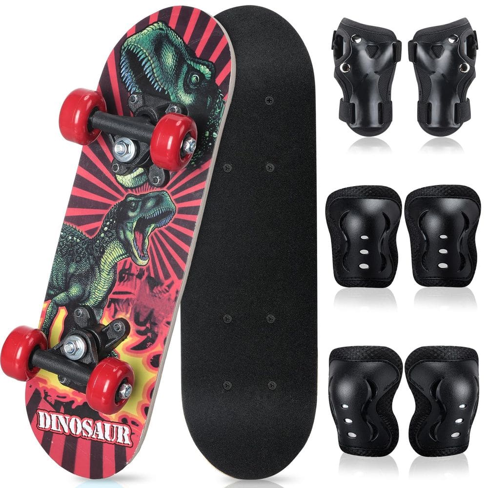 Skate Honoson para crianças iniciantes de mais de 2 anos com conjunto de equipamentos
