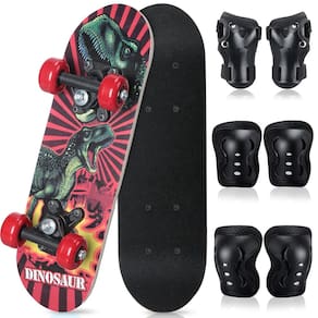 Skate Honoson para crianças iniciantes de mais de 2 anos com conjunto de equipamentos