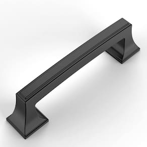 O gabinete puxa centros de orifícios Amerdeco ZH0010 em preto fosco de 96 mm