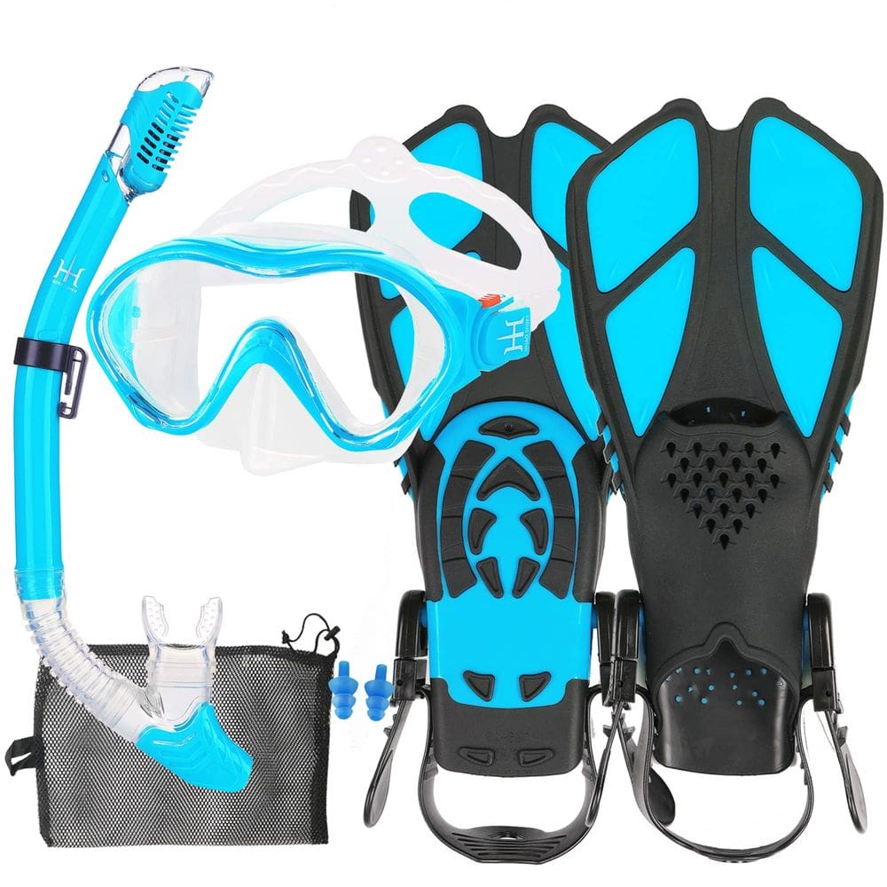 Conjunto de snorkeling HH HHAO SPORT Kids Mask Fins Snorkel para crianças