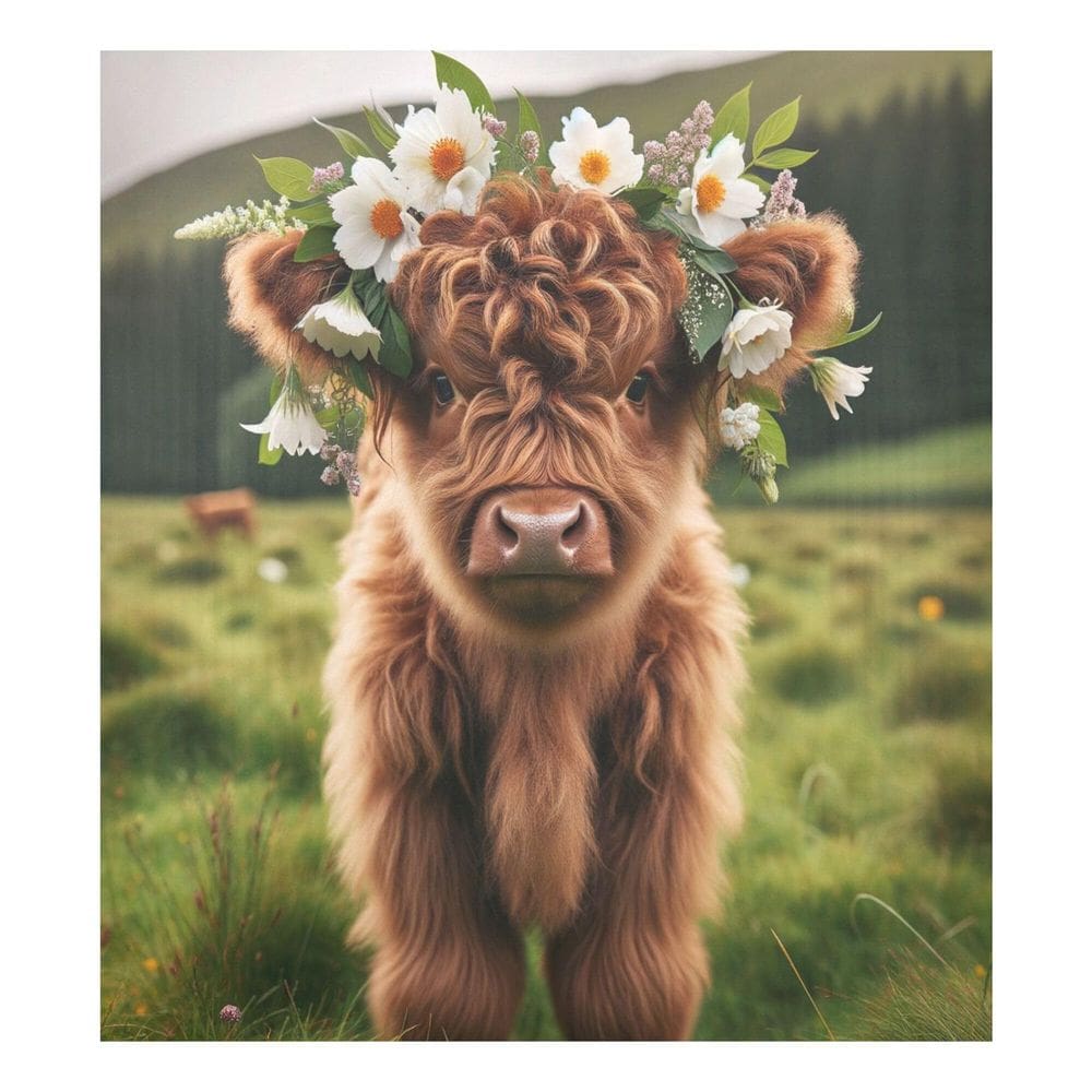 Tampa magnética para máquina de lavar louça Exnundod Scotland Highland Cow