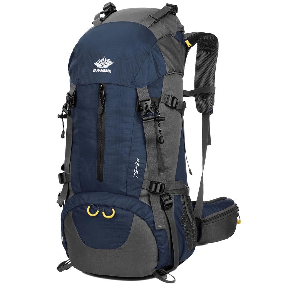 Mochila de caminhada WoneNice 50L impermeável com capa de chuva