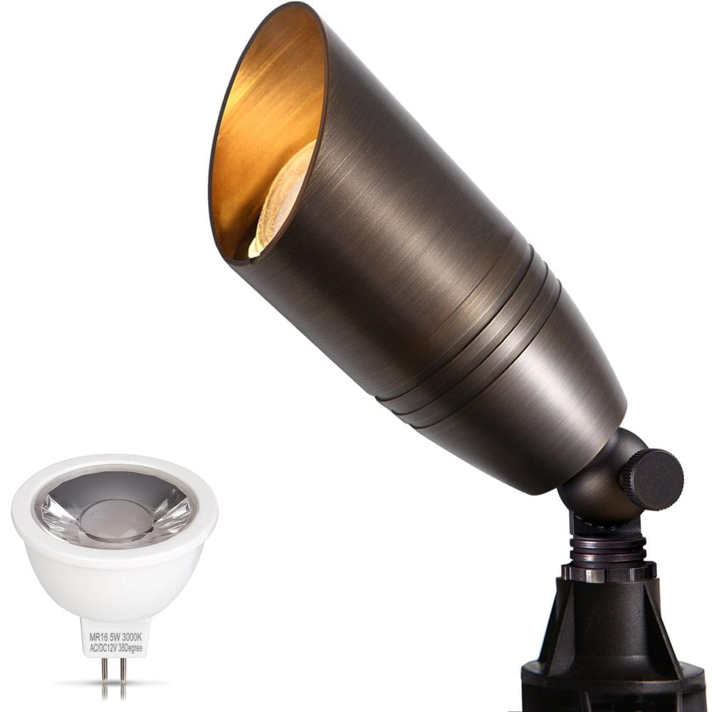 Refletor de paisagem ao ar livre Gardencoin Solid Brass 12V LED