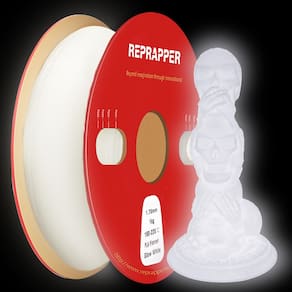 Impressora 3D Filament RepRapper White Glow in The Dark PLA 1kg