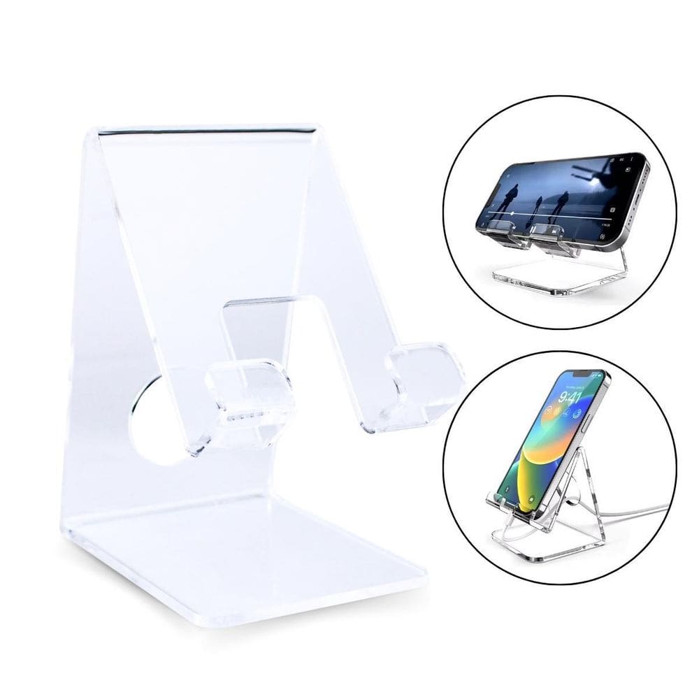 Suporte Acrílico Apoio De Mesa Celular Tablet Universal