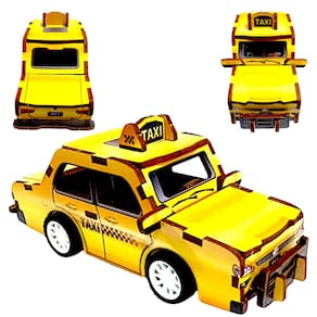 Carrinho De Madeira Fricção Brinquedo Criança Facil De Montar