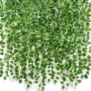Artificial Ivy Garland CQURE, pacote de 72, 154 m, verde, resistente a UV