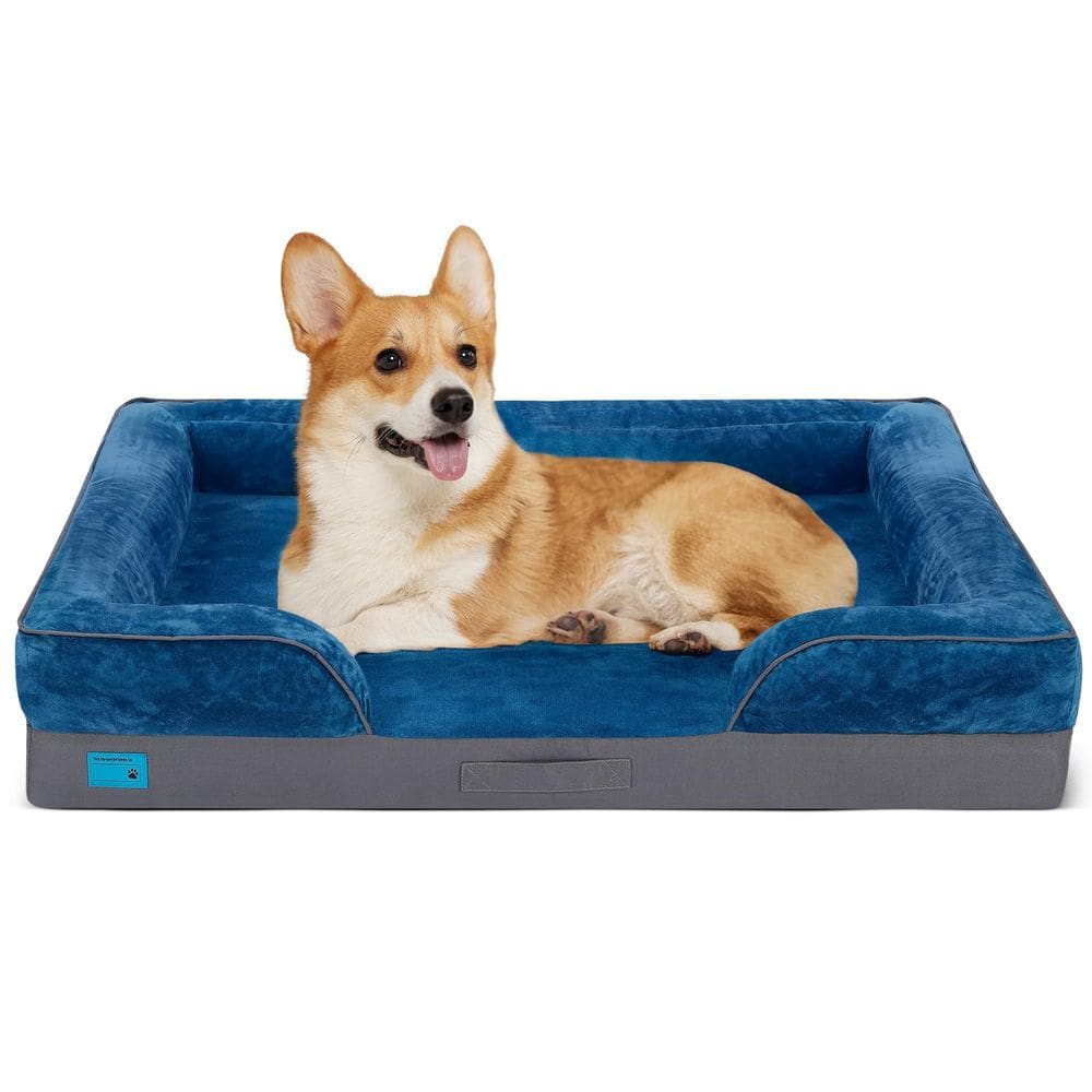 Cama de cachorro Viihousiom ortopédica impermeável para cães médios