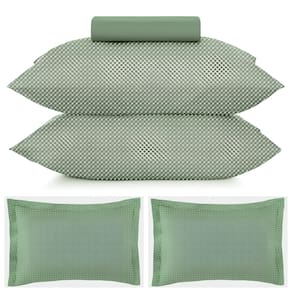 Kit Jogo de Cama Queen 3 Peças e 2 Fronhas Extras Altenburg Toque Acetinado Slim Verde