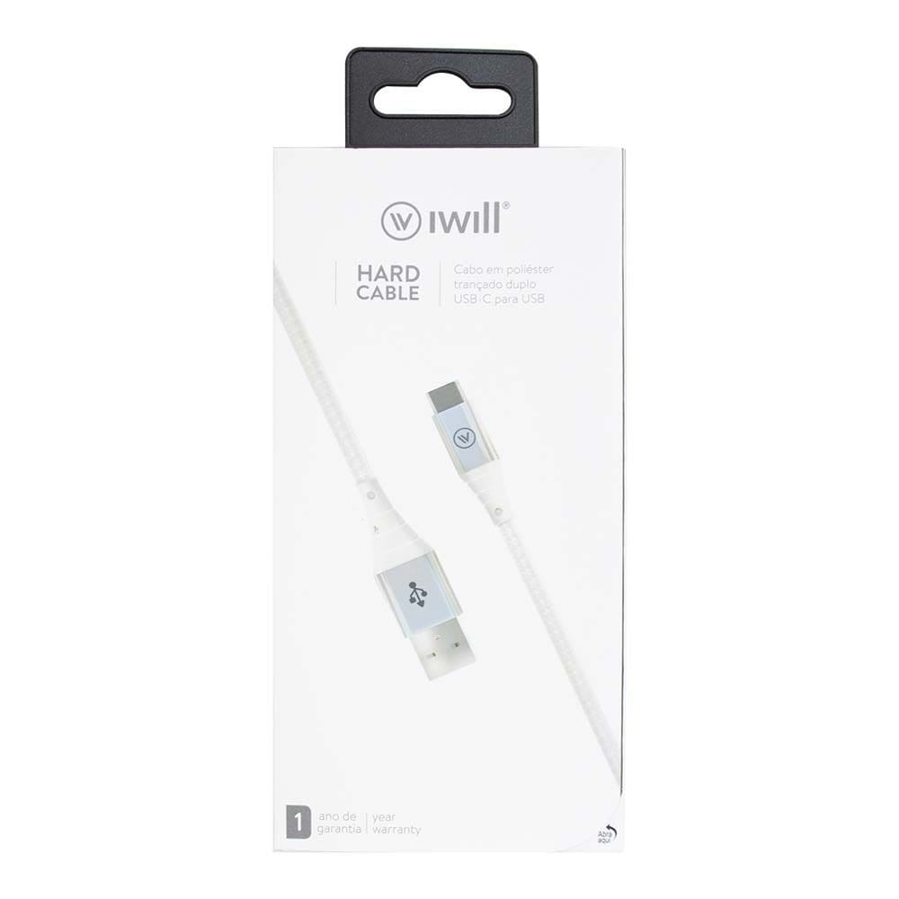 Cabo Usb-c para Usb iWill Hardcable Reforçado 1.2m