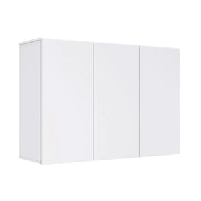 Armário De Cozinha Aéreo Slack 3 Portas 100cm Ej Móveis Branco
