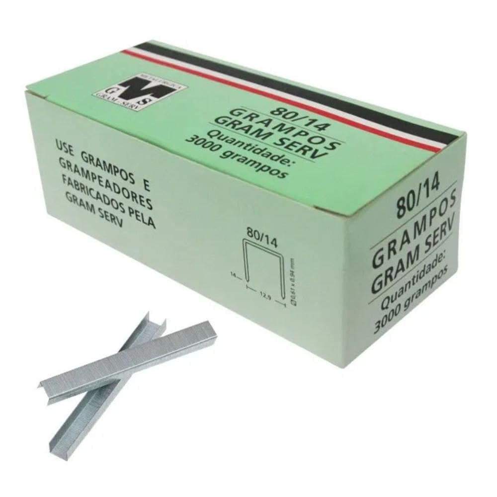 Caixa Grampos Grampeador Tapeceiro Pneumático Rocama 80/14