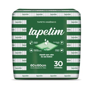 Tapete Higienico Tapetim 30 Unidades Absorção Rápida 60x60