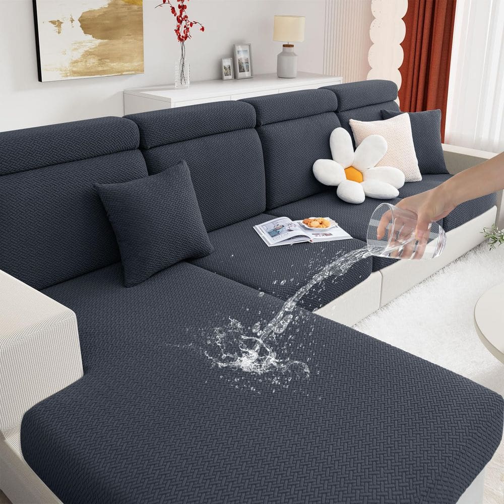 Capas de almofada Hyha Waterproof Chaise Couch Sofá secional