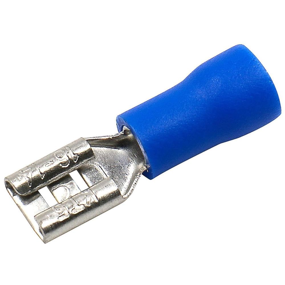 Conector de fio Baomain Blue Female Isolated Spade 16-14 AWG