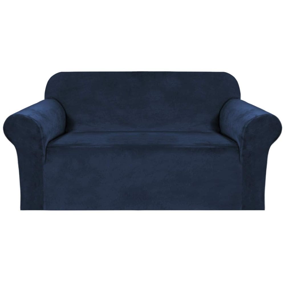 Capa H.VERSAILTEX Stretch Velvet Loveseat Navy