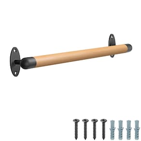 Corrimão SELEWARE Wood, escada interna de 66 cm com suportes de metal