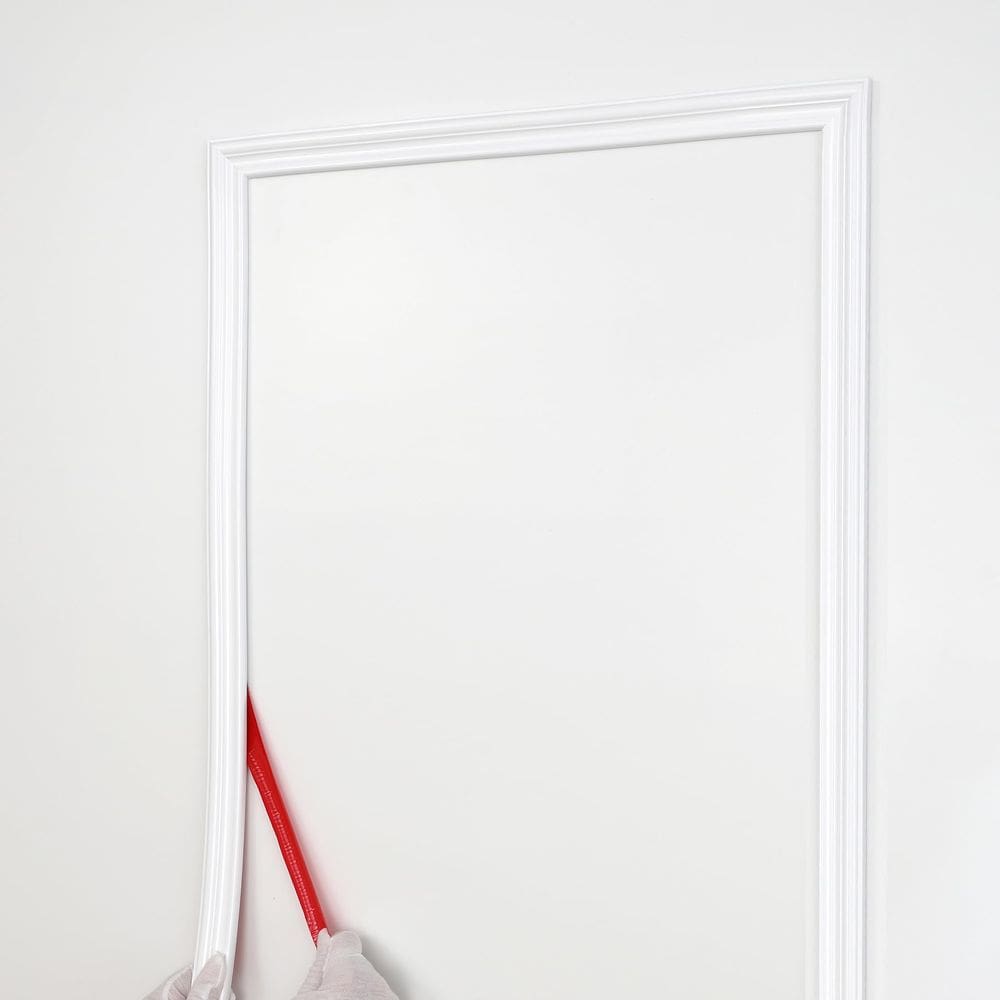 Guarnição de moldagem de parede Peel and Stick Taaizau 3 m x 3,3 cm PVC