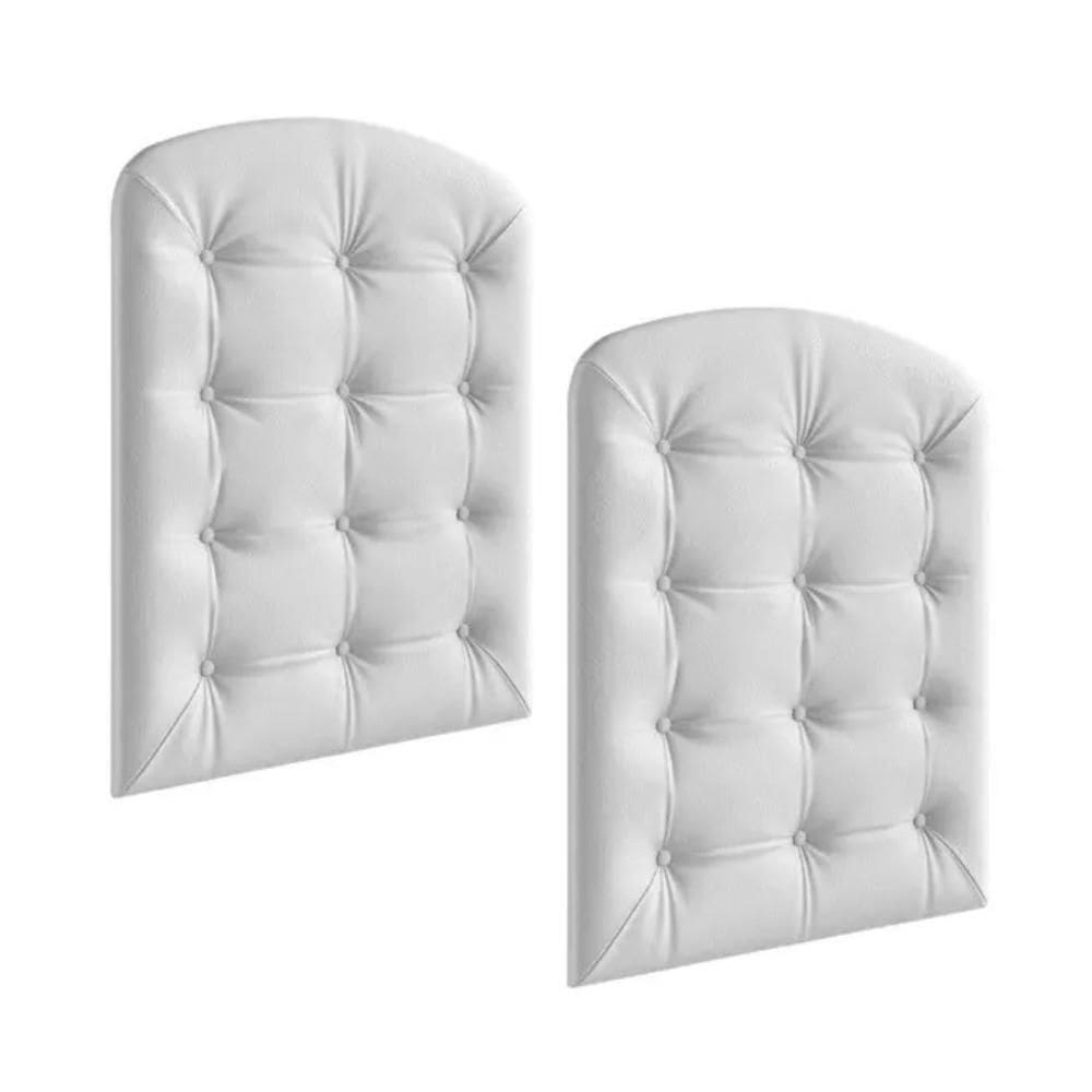 Kit Capitonê Peroba p/ Berço Elô Corino Branco MDF 2 Peças