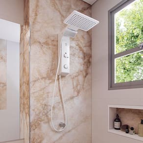 Ducha Chuveiro Hydra Falls Eletrônico Branco 110v