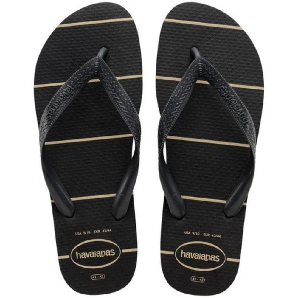 Chinelo Havaianas Color Essential Masculino - Preto e Bege