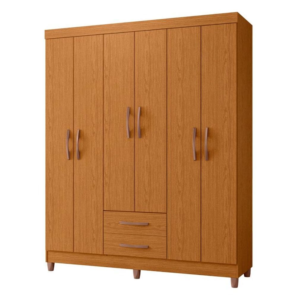 Guarda Roupa Âmbar 6 Portas Cinamomo - ABZ