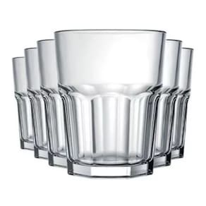 Kit 6 Copos Bristol Long Drink 410ml Nadir Vidro Grosso Suco