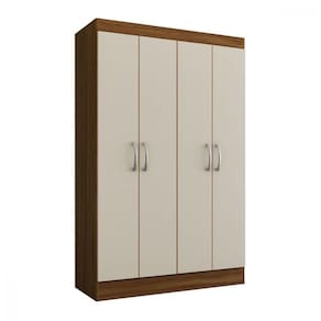 Guarda Roupa Solteiro Com 4 Portas Demóbile Cinamomo Off White