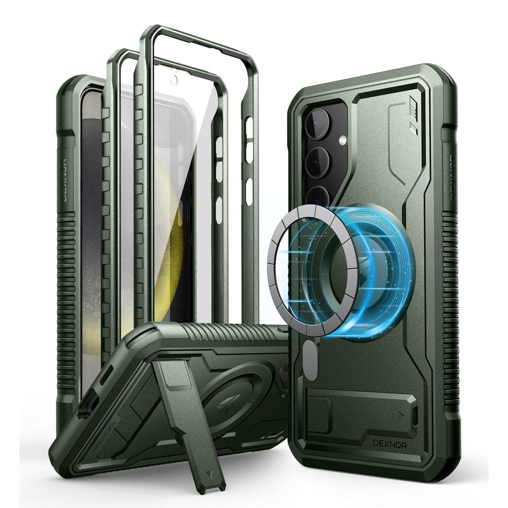 Capa de telefone Dexnor Magnetic para Samsung Galaxy S24 Plus verde