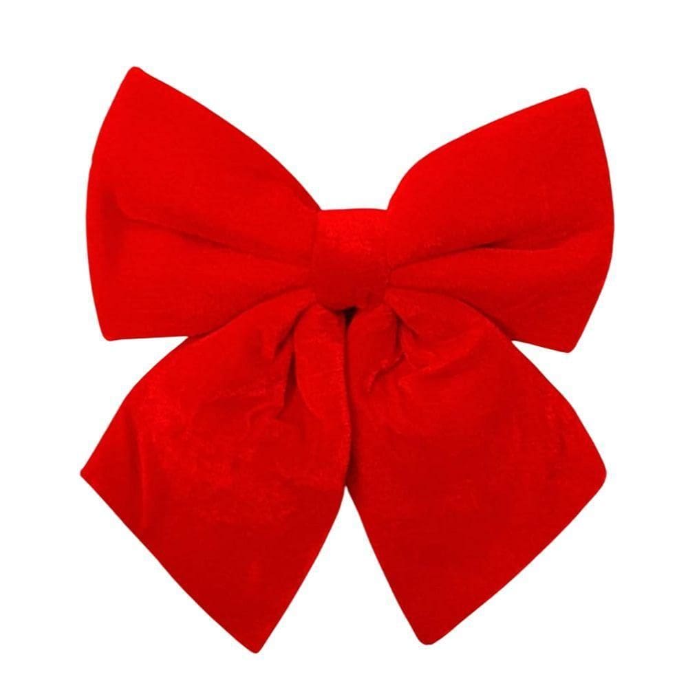 Laço Natalino Vermelho Aveludado 35x40cm Lac0089