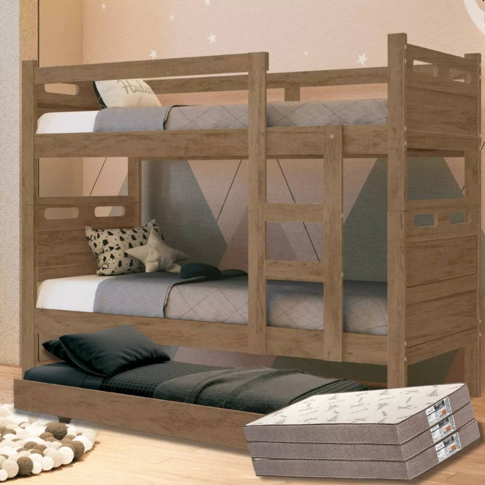 Treliche Beliche Cama Auxiliar 03 Colchão D33