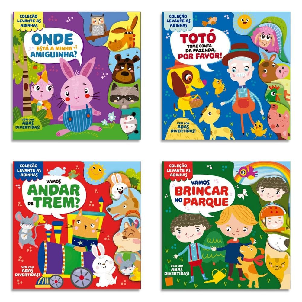Combo Coleção Levante as Abinhas - Kit com 4 Livrinhos