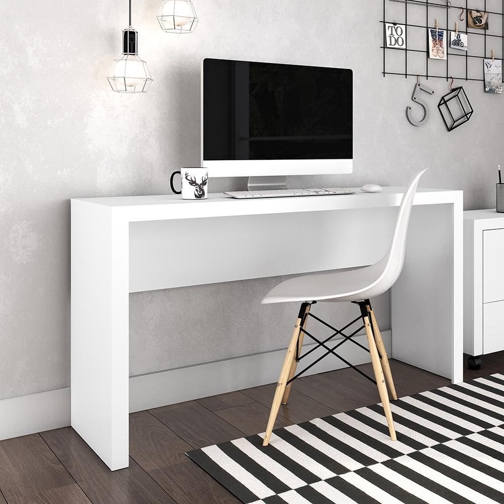 Mesa Escrivaninha para Escritório ME4135 Branco Tecnomobili