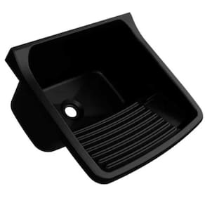 Tanque Plastico Lavar Roupa 24 Litros Preto - Metasul
