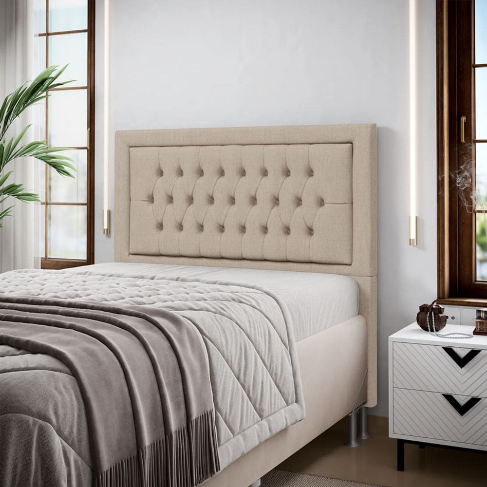 Cabeceira Pegasus 160 Premium Linho Aradecor 