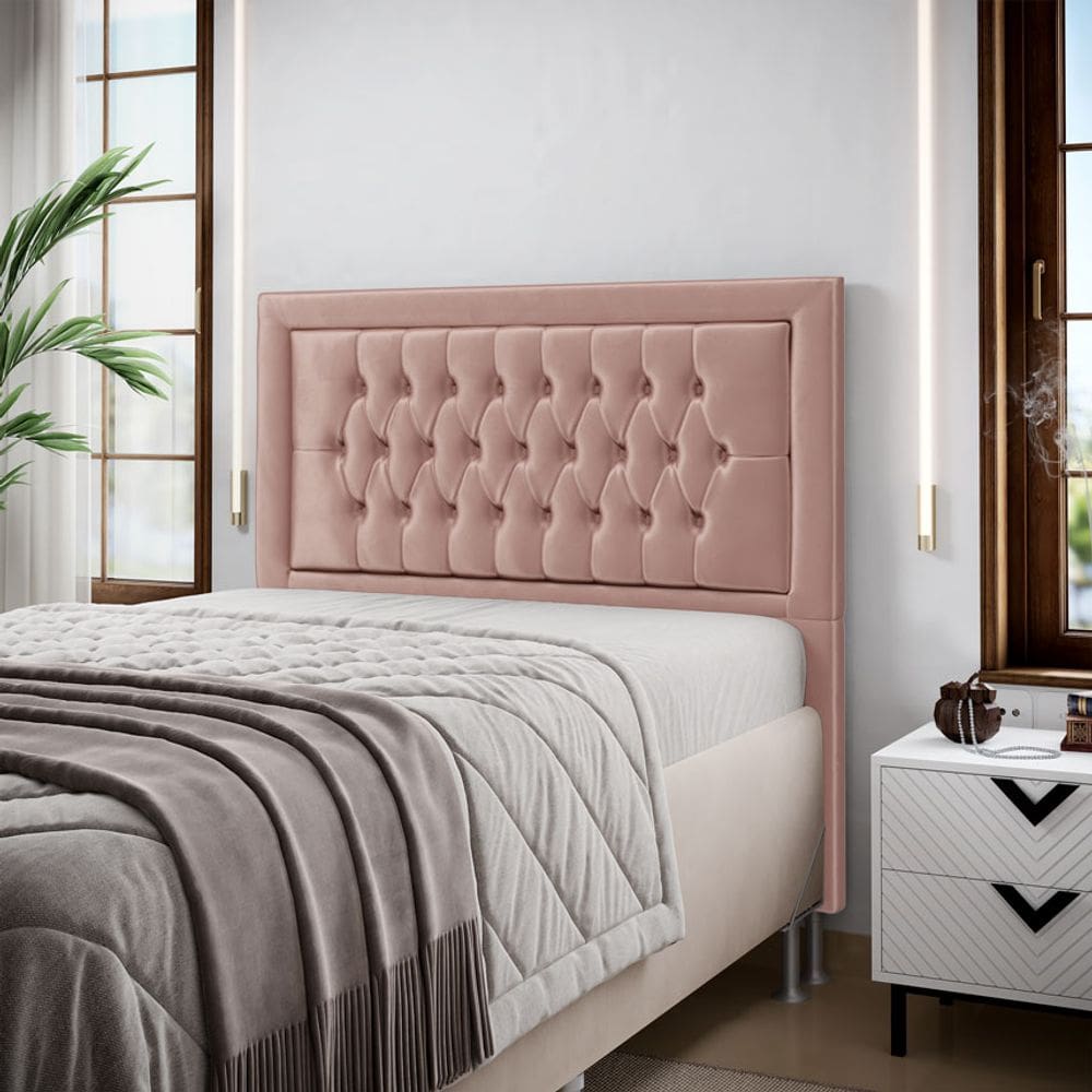 Cabeceira Pegasus 160 Premium Veludo Aradecor 