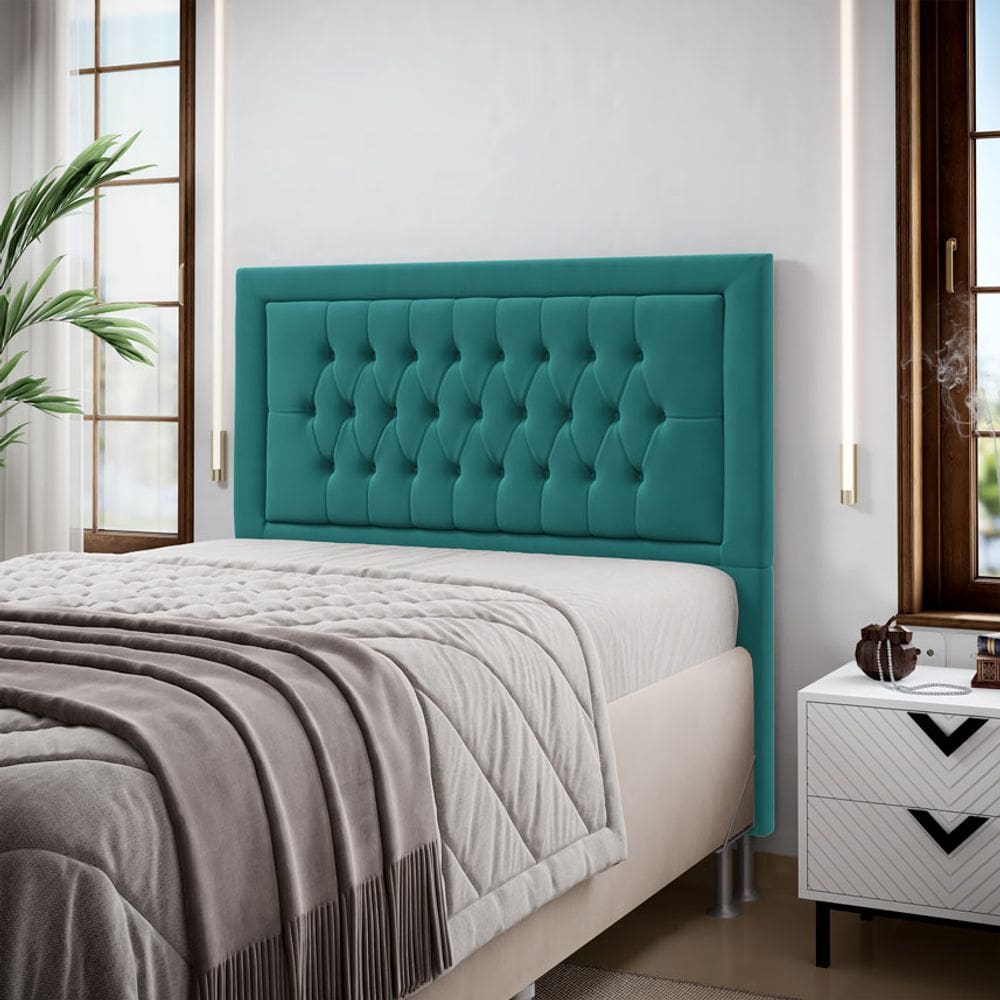 Cabeceira Pegasus 195 Premium Sued Aradecor 