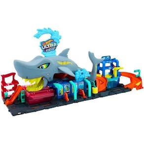 Hot Wheels City Pista Lava-Rápido Mega Tubarão - Mattel