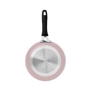 Frigideira Tramontina Tunis Em Alumínio Com Revestimento Interno Cerâmico Antiaderente E Externo Siliconado Rosa Trufado