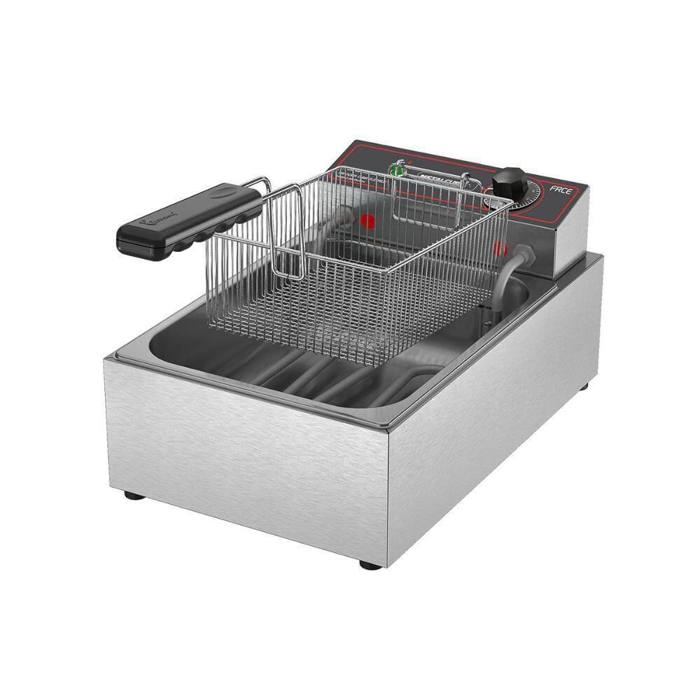 Fritador Fritadeira Tacho Fritura 1 Cuba Elétrico Monofásico 3l Frce3 Metalcubas 220v 220v